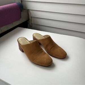 Nisolo Tan Suede Mules Comfortable Slip-On Shoes